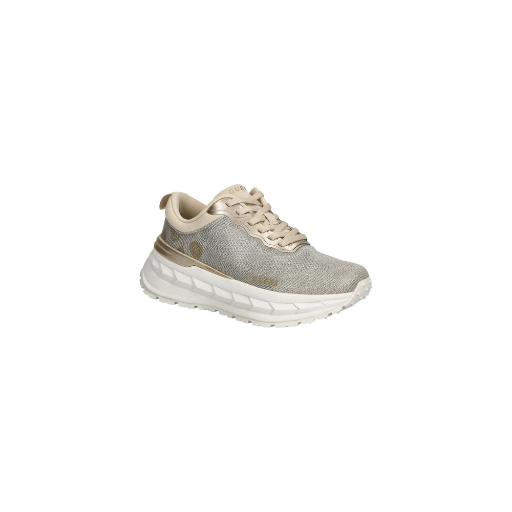 Gray Polyester Chunky Sneakers