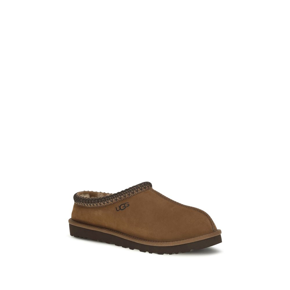 Brown Nubuc Leather Clogs
