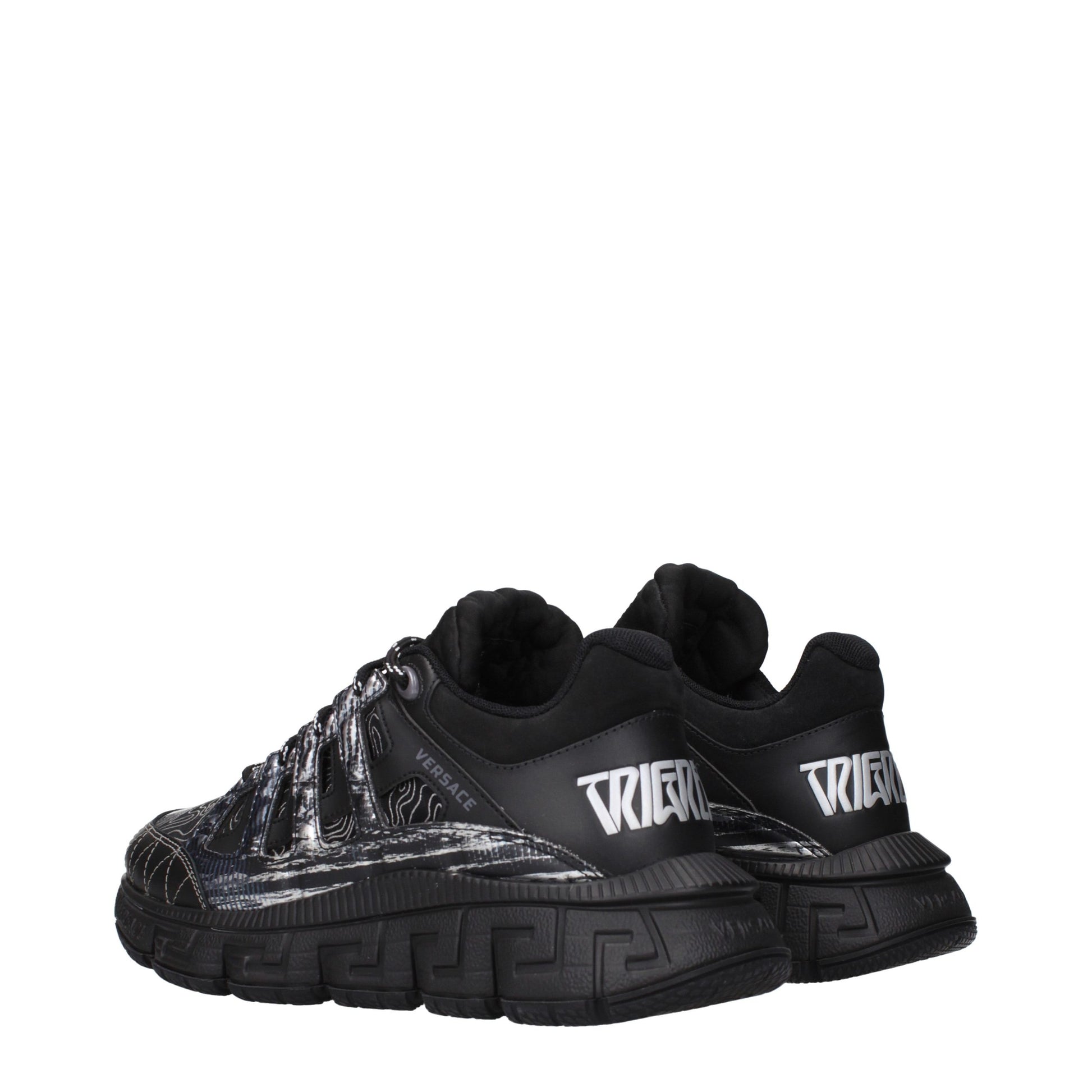 Black Fabric Athletic Sneakers