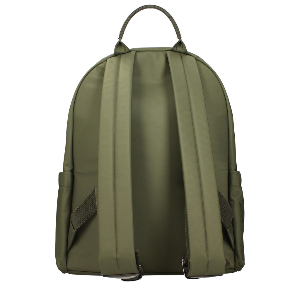 Green Nylon Backpack