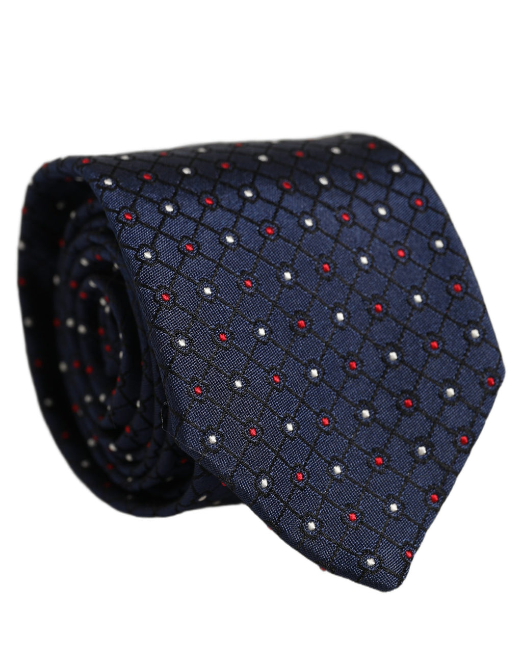 Blue Diamond Lattice Adjustable Necktie Men Accessory Tie