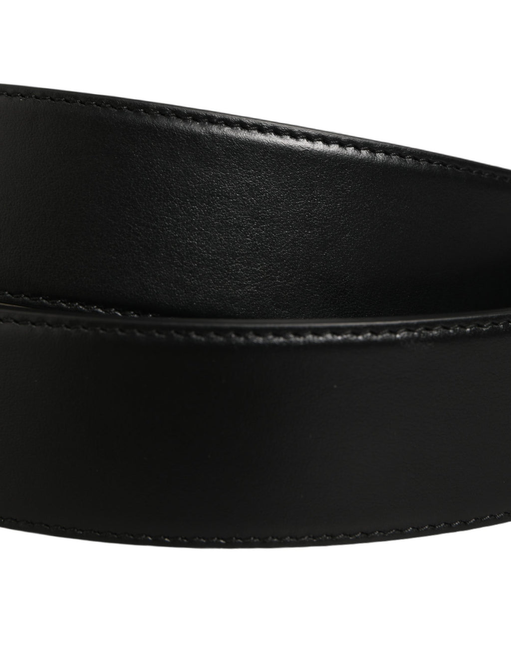 Black Leather Bee Accent Metal Buckle Belt
