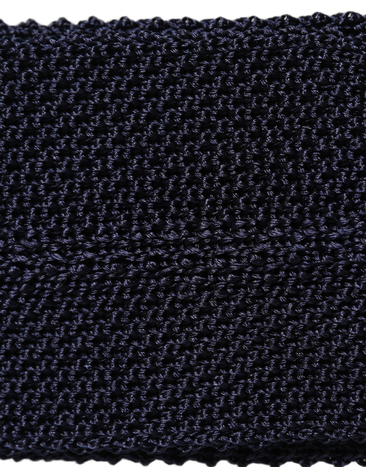 Dark Blue Textured Knitted Adjustable Necktie Accessory Tie