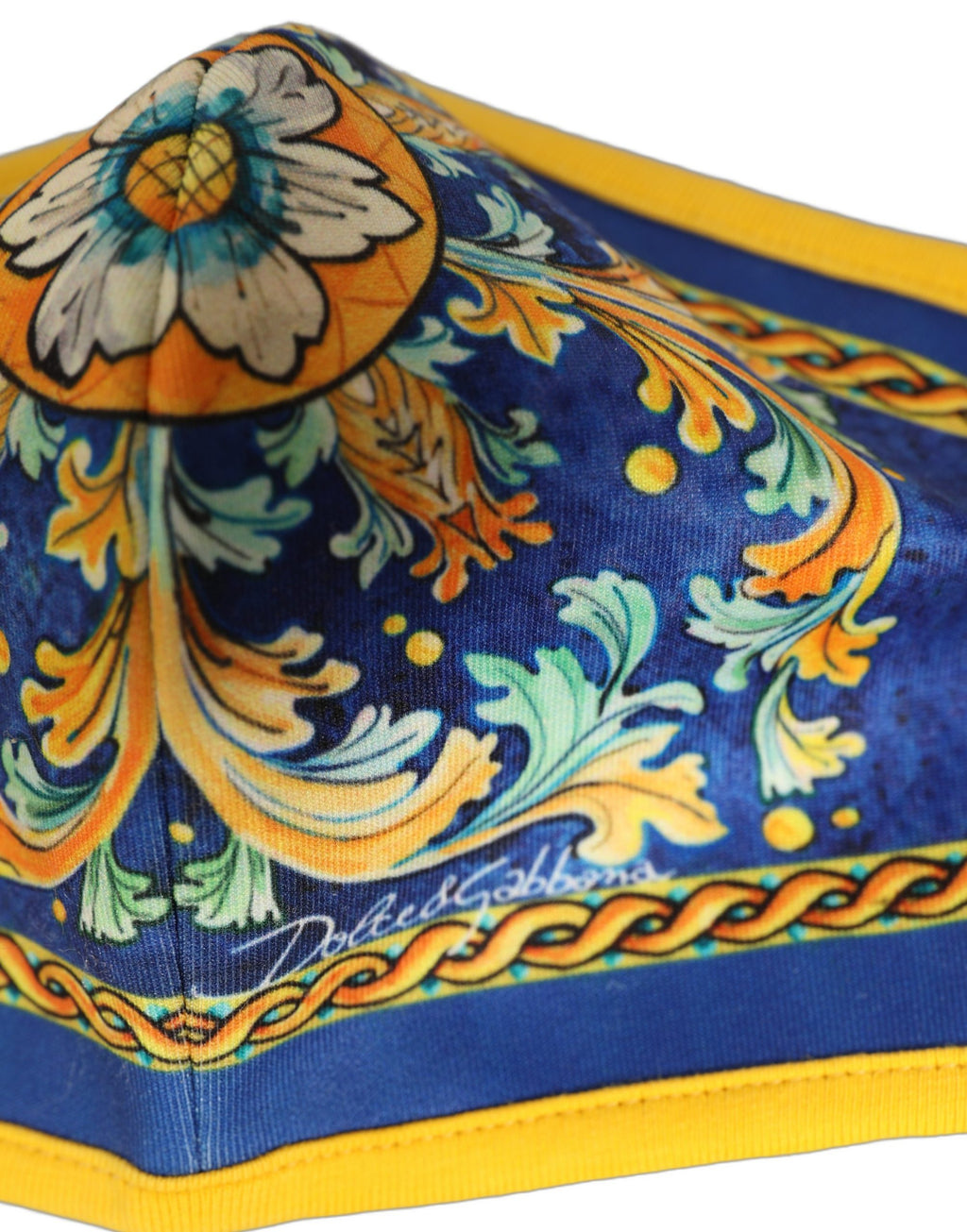 Multicolor Majolica Print Elastic Ear Strap Face Mask