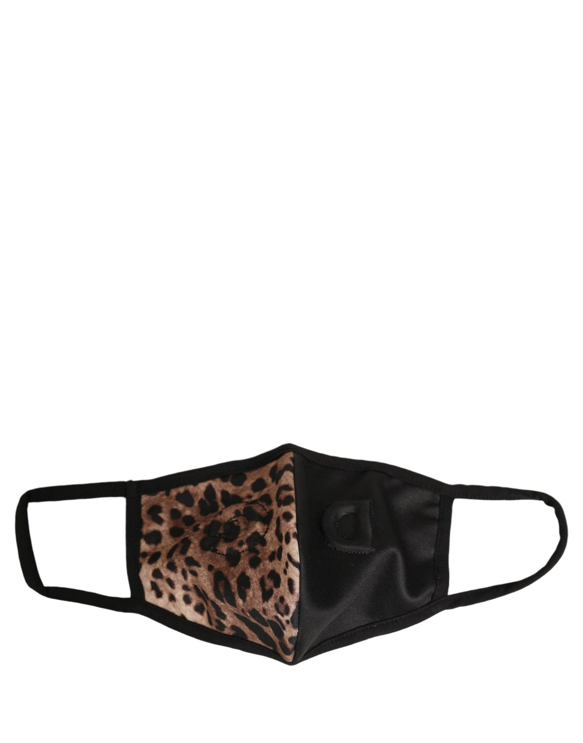 Brown Black Leopard Print Elastic Ear Strap Face Mask