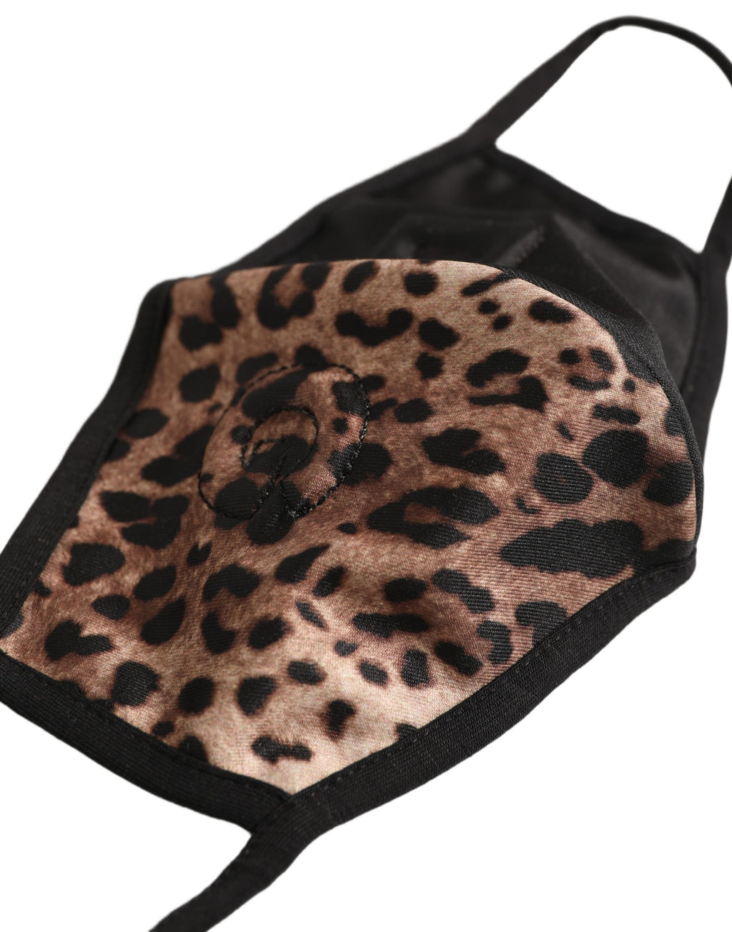 Brown Black Leopard Print Elastic Ear Strap Face Mask