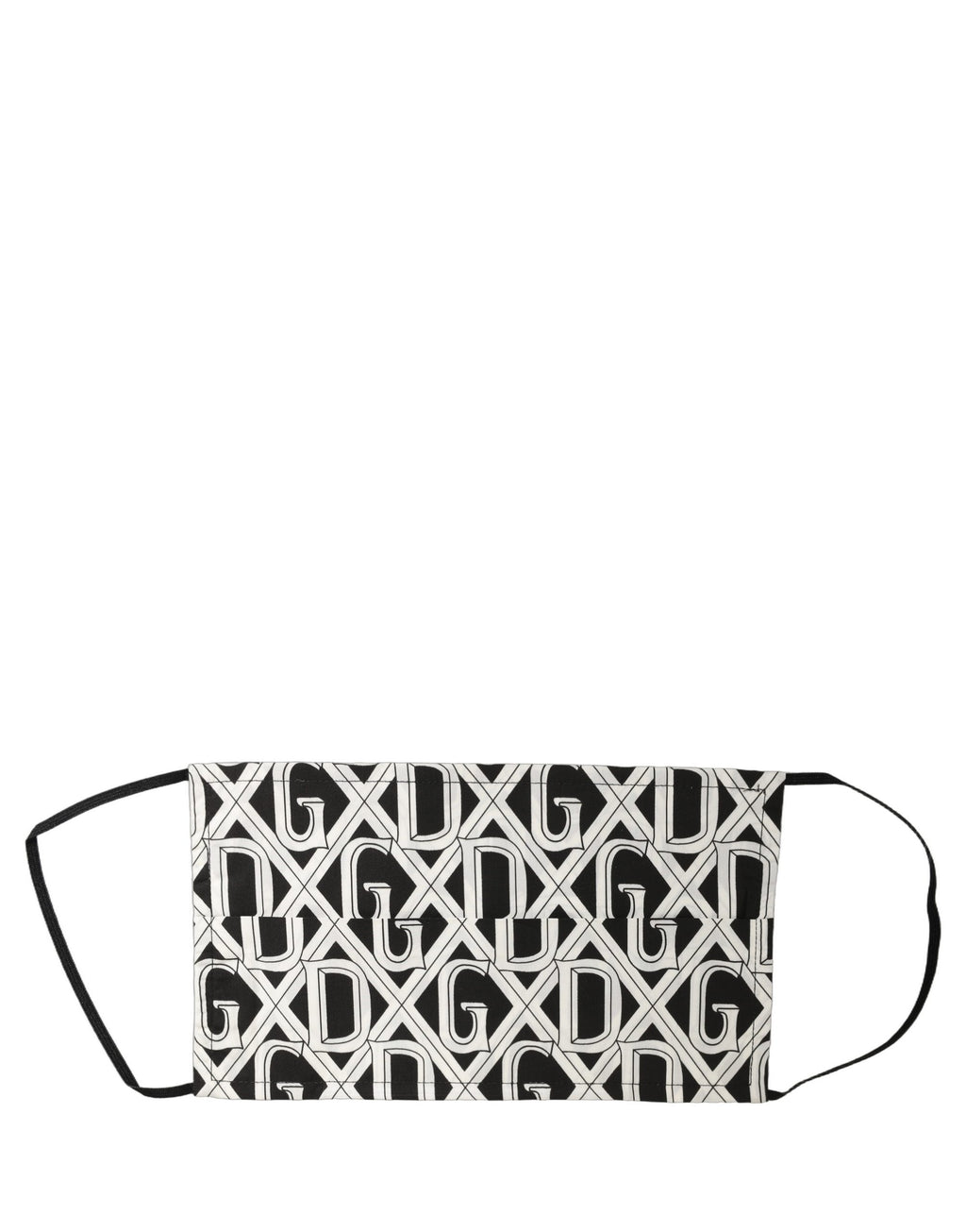 Black White DG Logo Monogram Elastic Ear Strap Face Mask