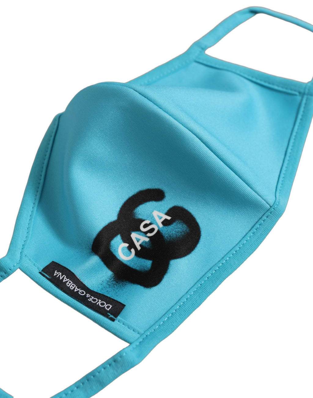 Blue Polyester DG CASA Logo Elastic Ear Strap Face Mask