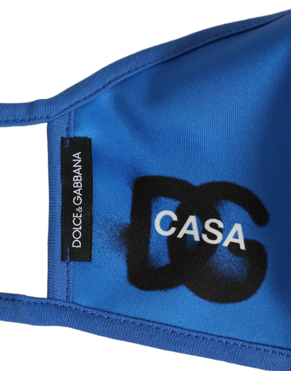 Blue Polyester DG CASA Logo Elastic Ear Strap Face Mask