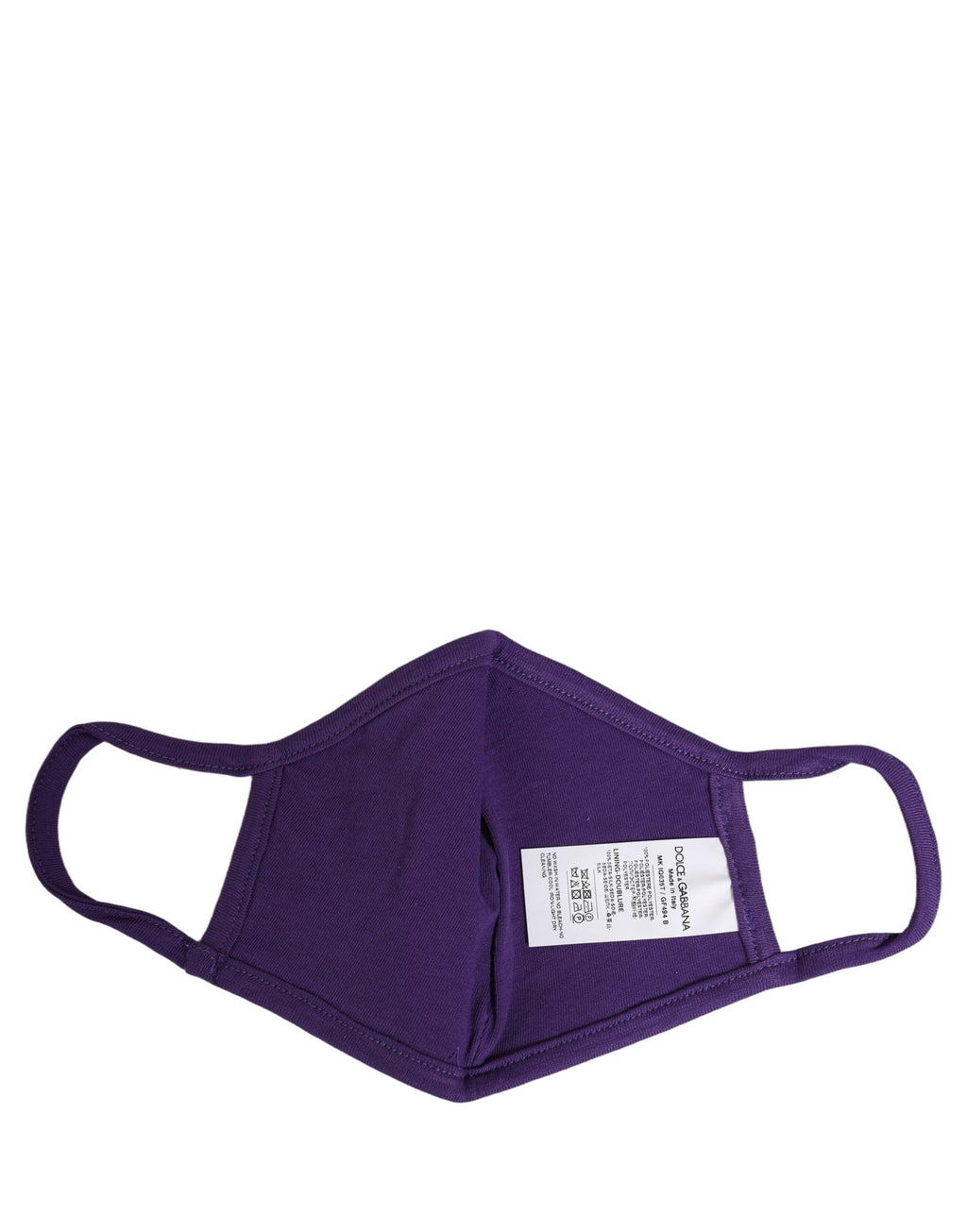 Purple Polyester DG CASA Logo Elastic Ear Strap Face Mask