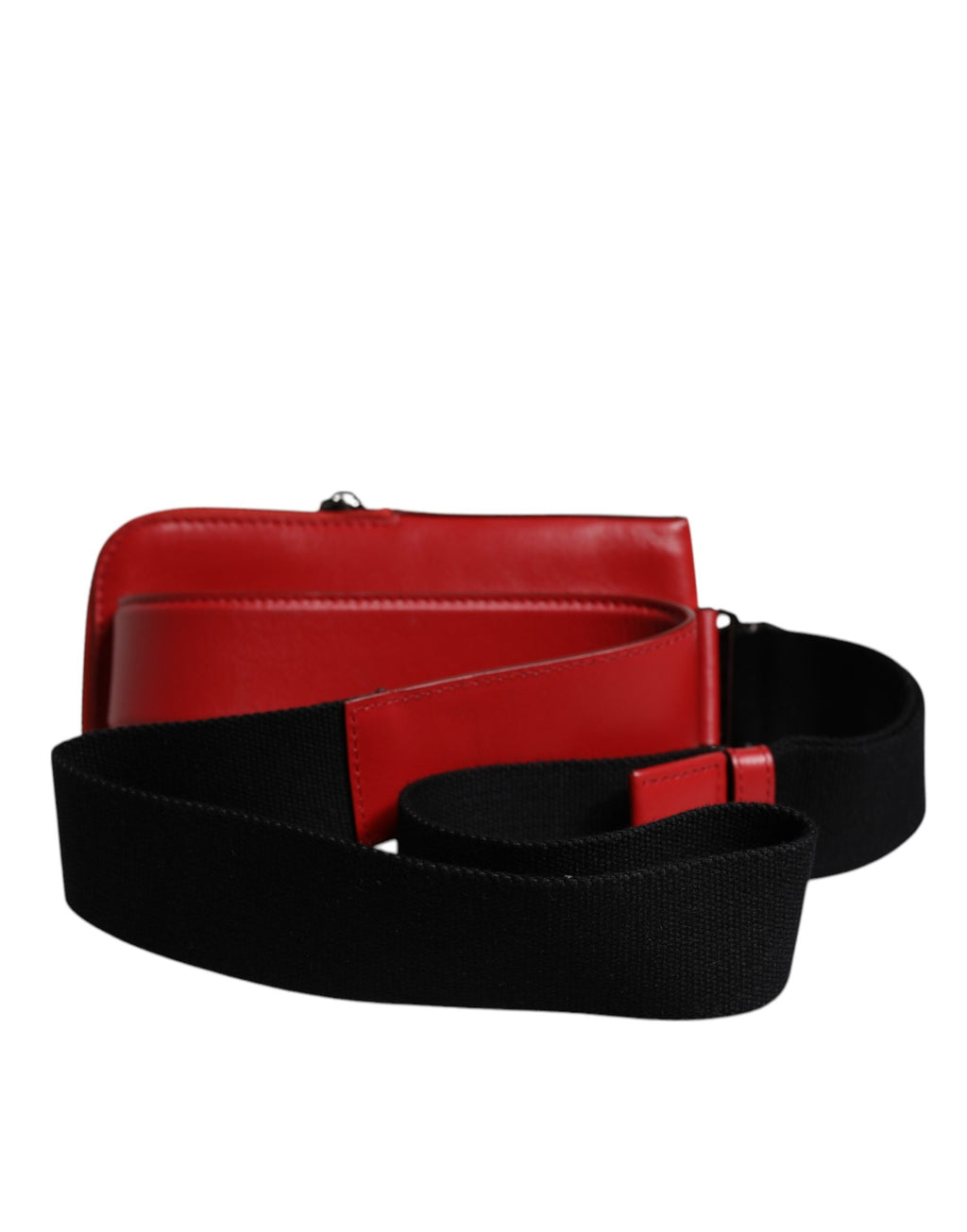 Red Calfskin Leather Phone Cardholder Crossbody Borse Bag