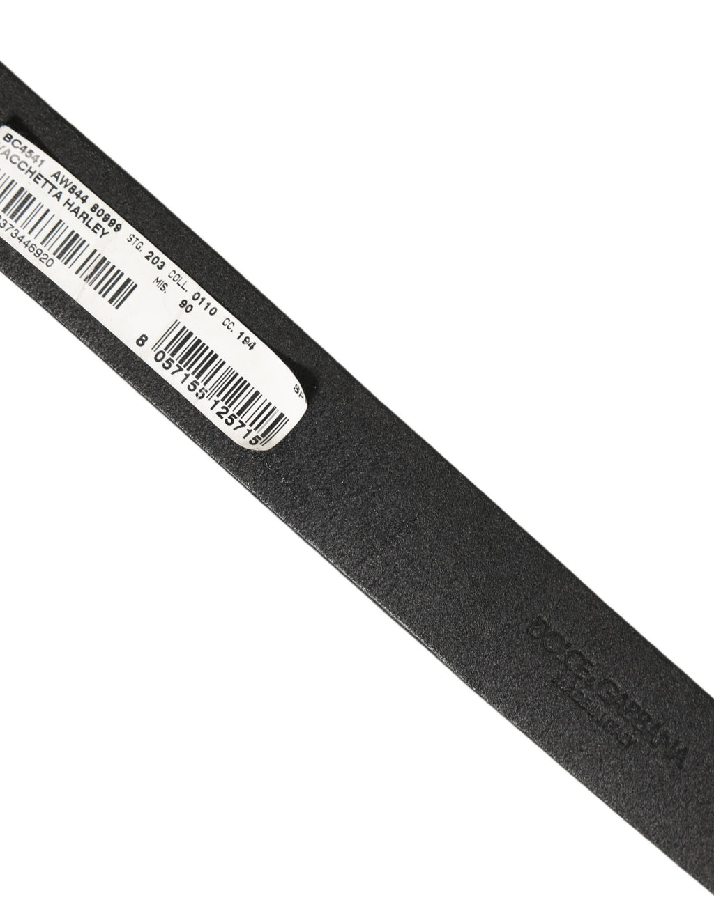 Black Leather Antique Finish Buckle Belt