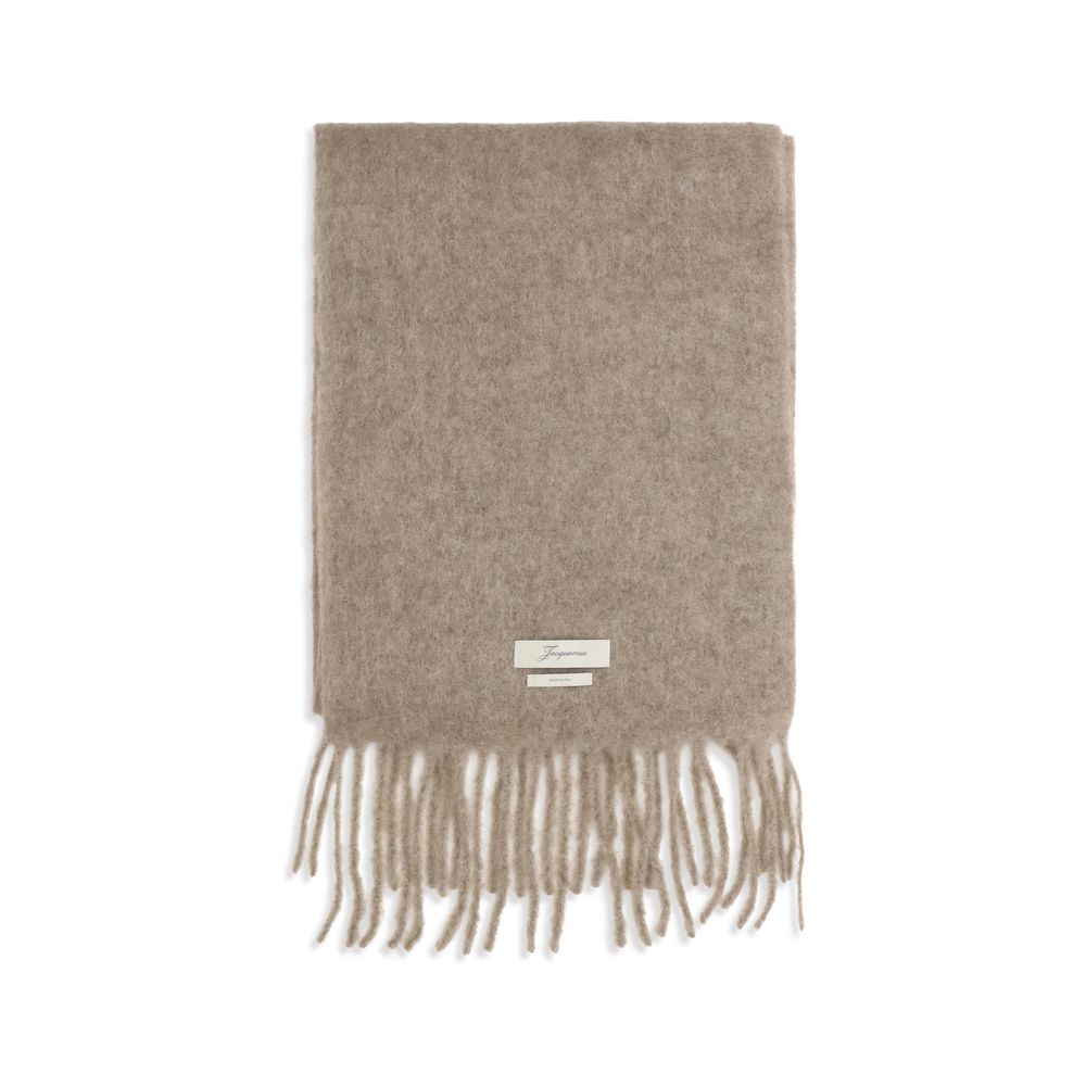 Beige Mohair Scarf