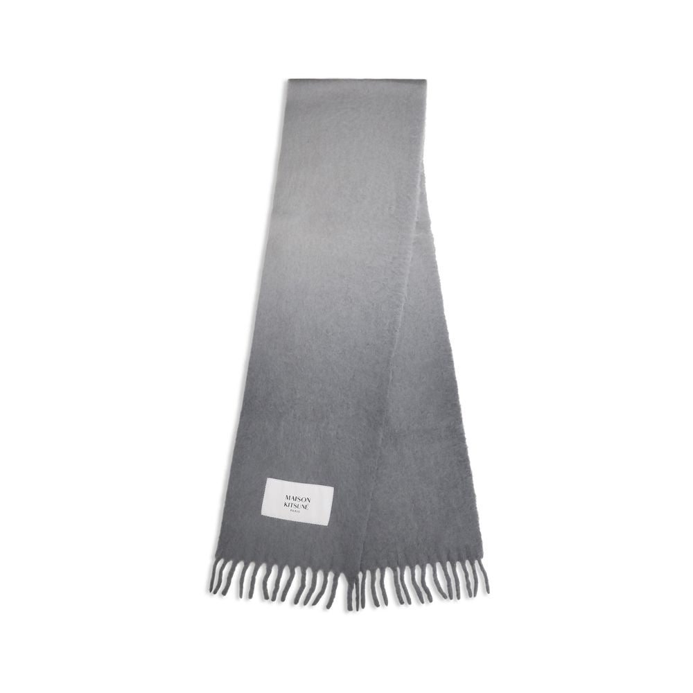 Gray Alpaca Vicugna Pacos Scarf