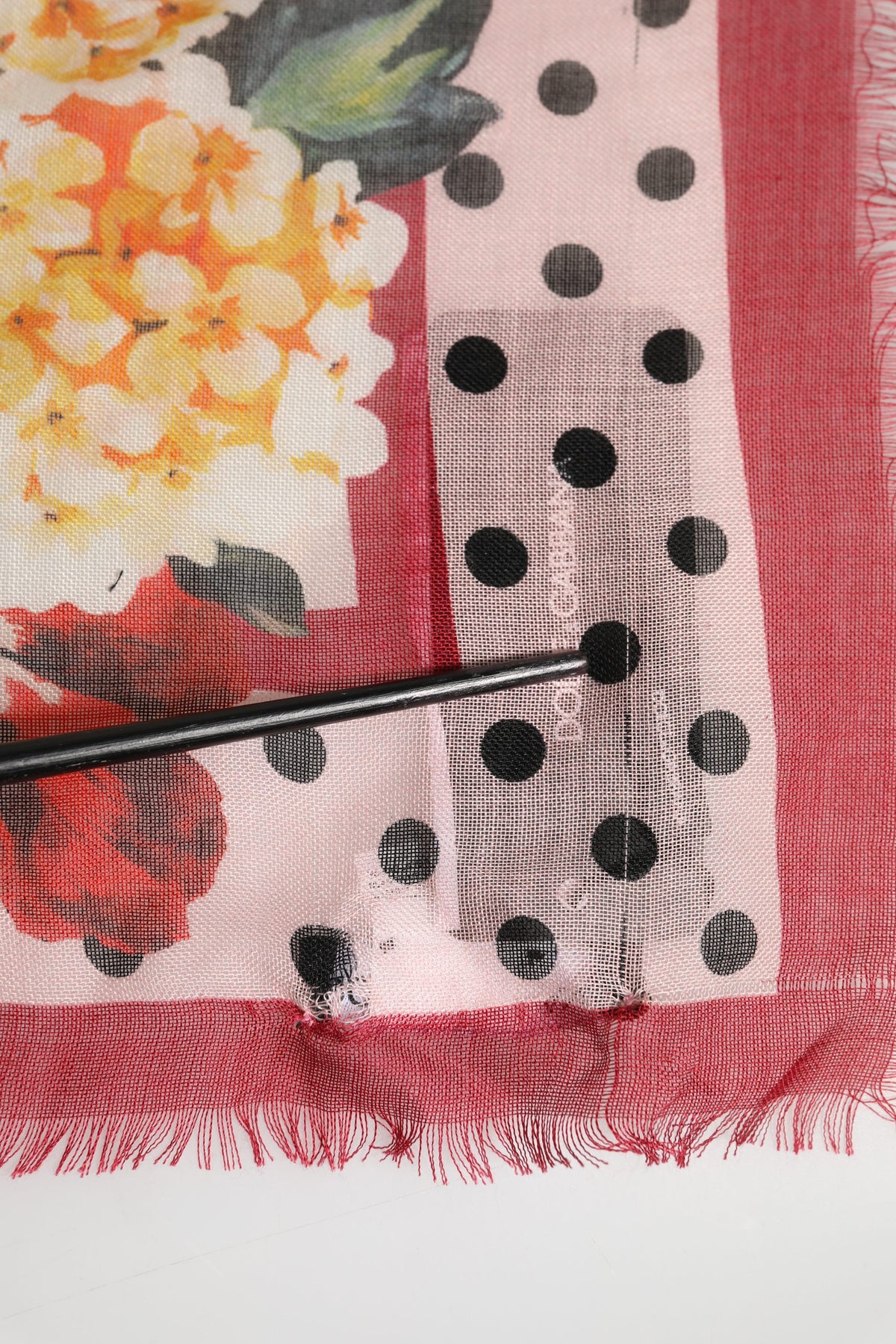Multicolor Floral Cashmere Stole Scarf