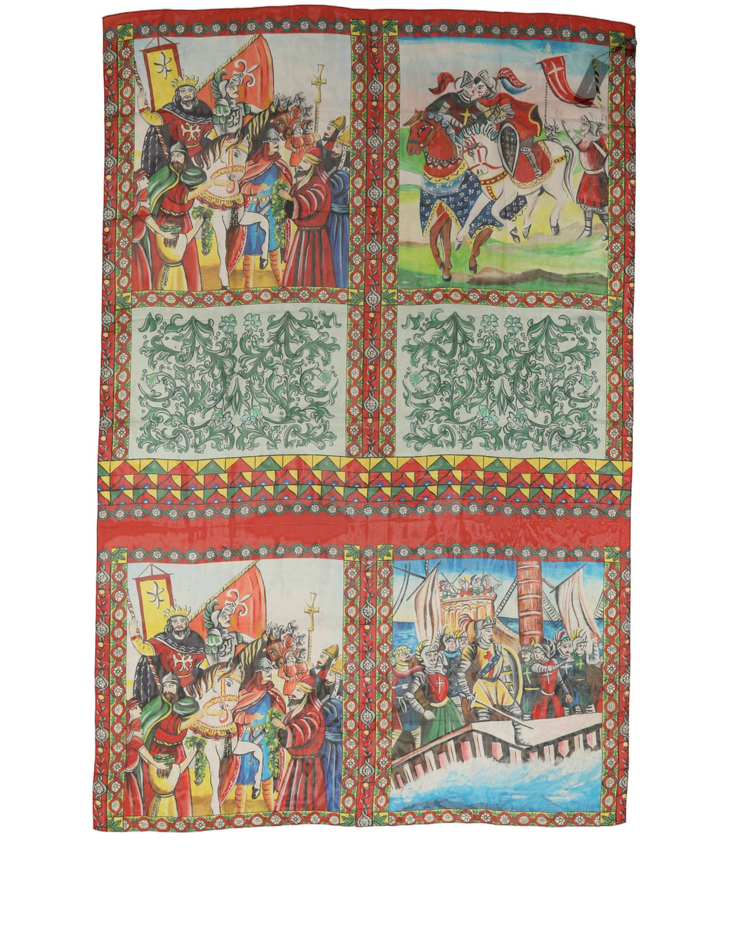 Multicolor Silk Printed Shawl Stole Scarf