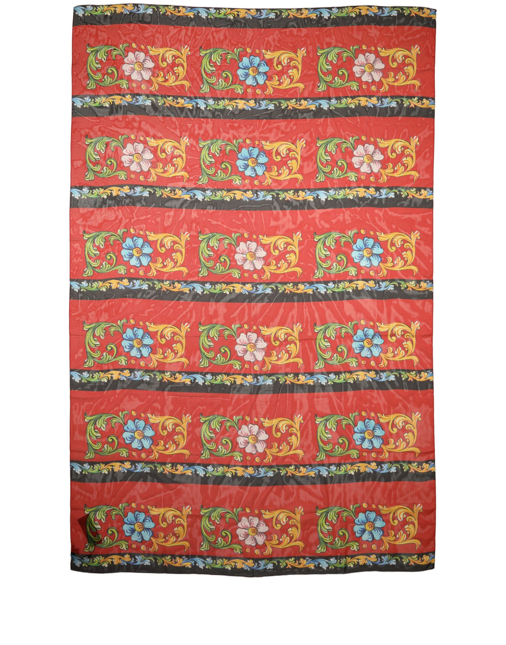 Multicolor Floral Silk Shawl Stole Scarf