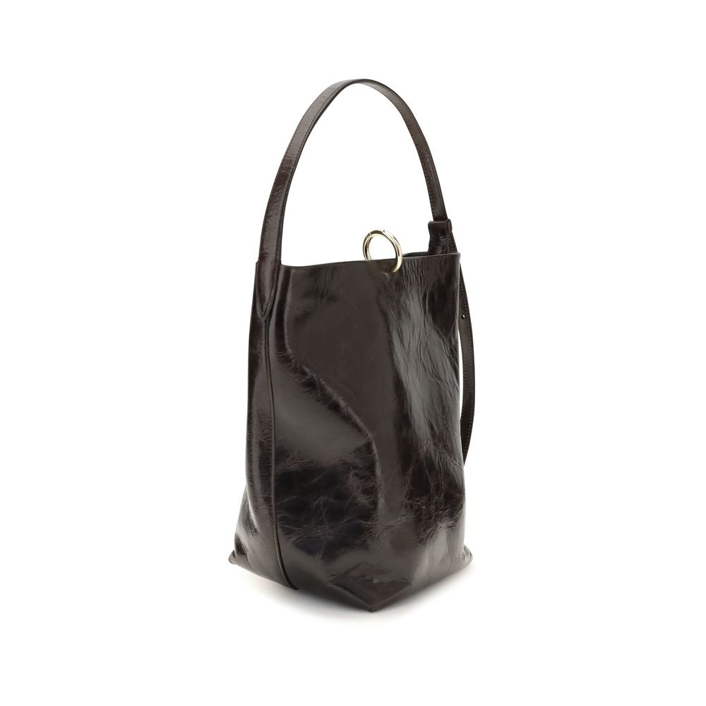 Black Calf Leather Bos Taurus Backet Bag