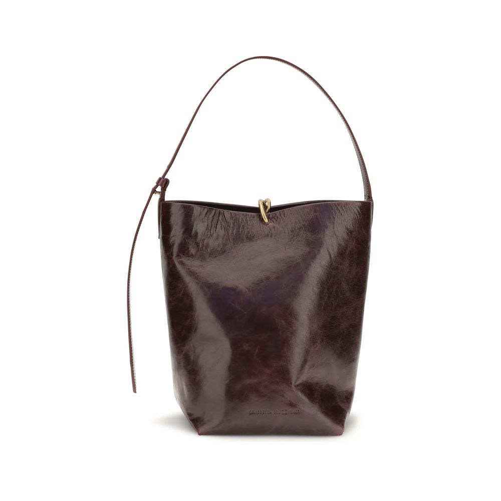 Bordeaux Calf Leather Bos Taurus Shoulder Bag