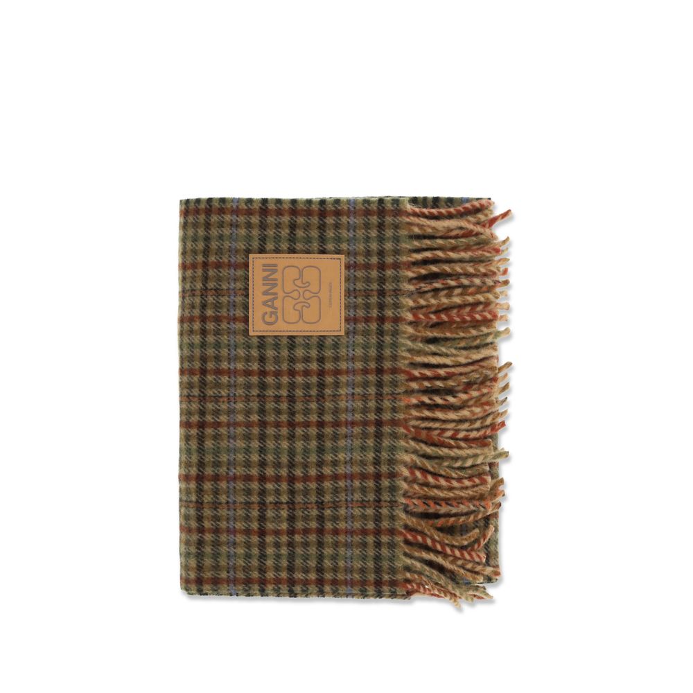 Brown Wool Oves Aries Scarf