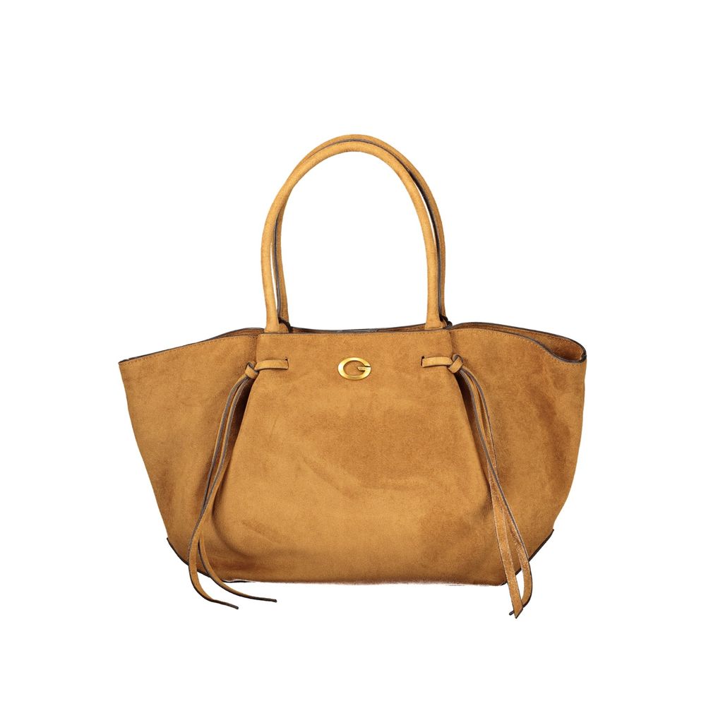Brown Polyester Women's Bag