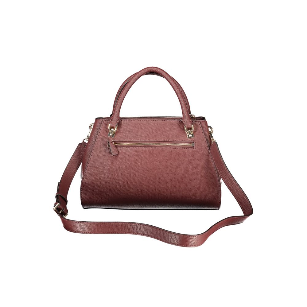 Brown Polyurethane Women's Bag