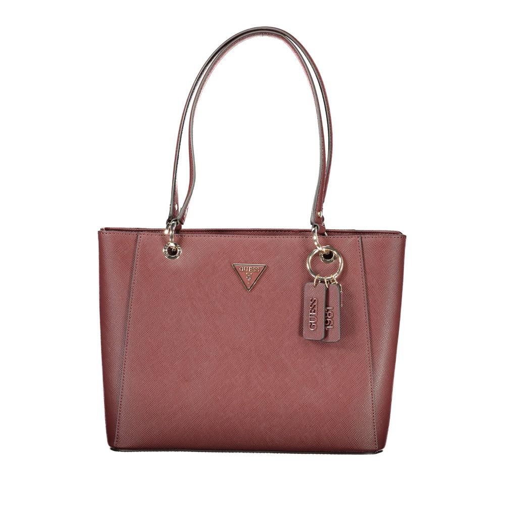 Brown Polyurethane Women's Bag