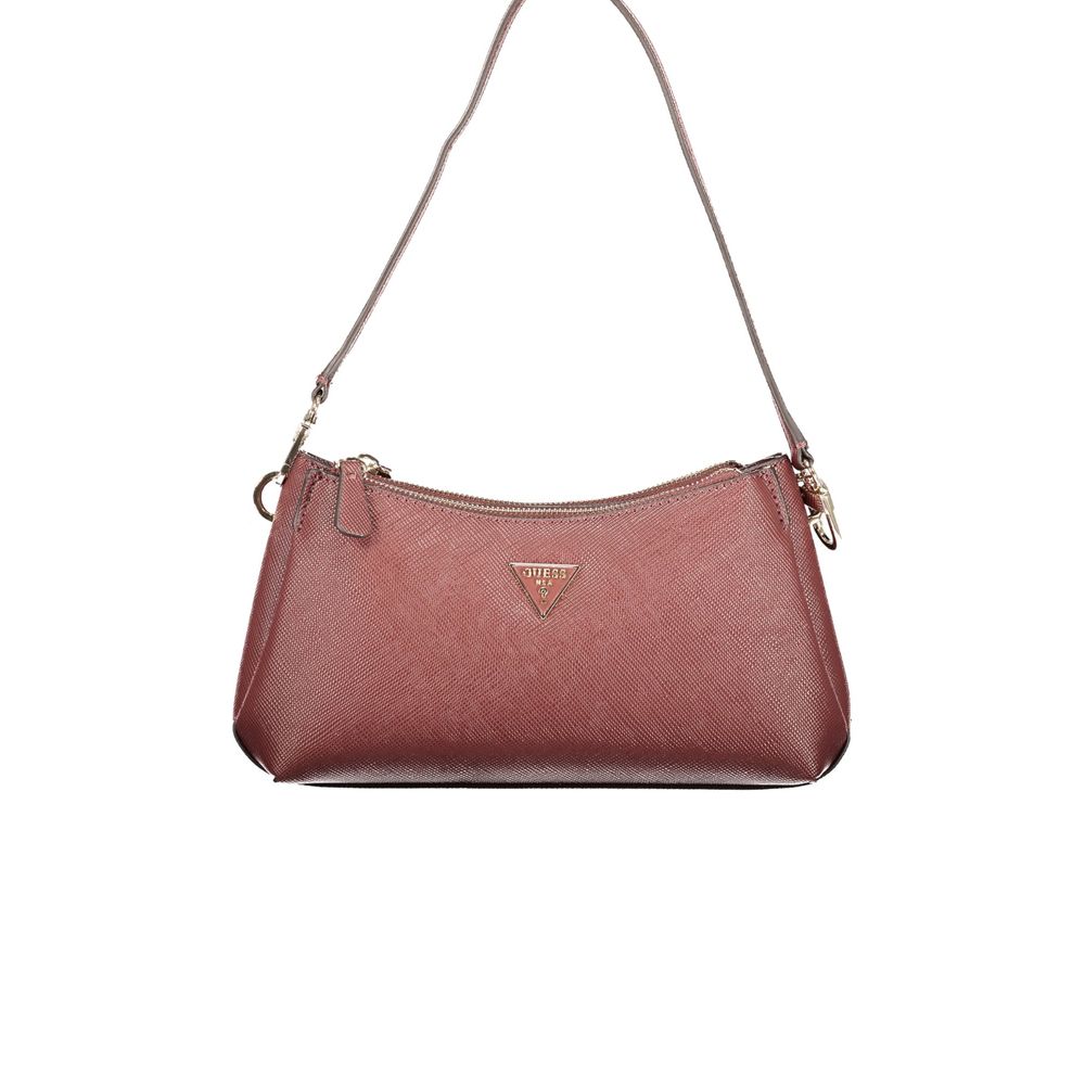 Brown Polyurethane Women's Bag