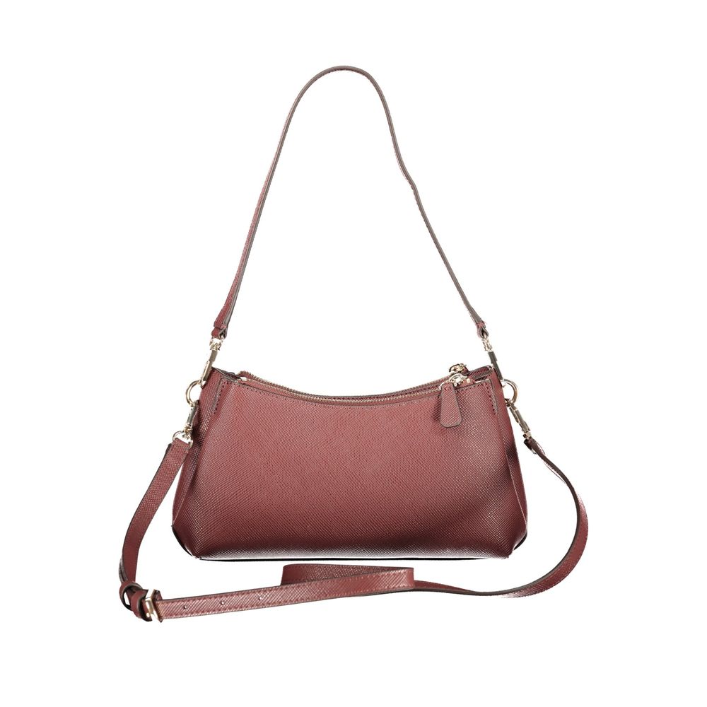 Brown Polyurethane Women's Bag