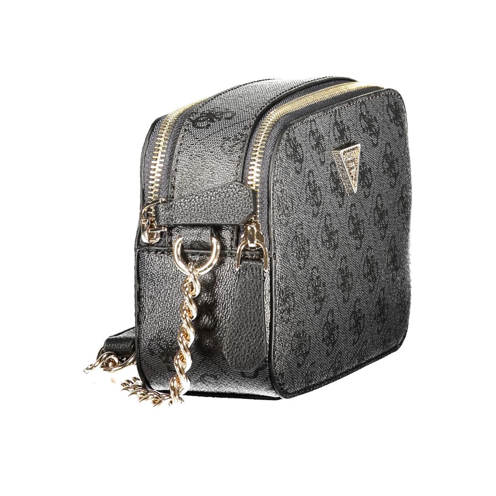Black Polyurethane Women's Bag