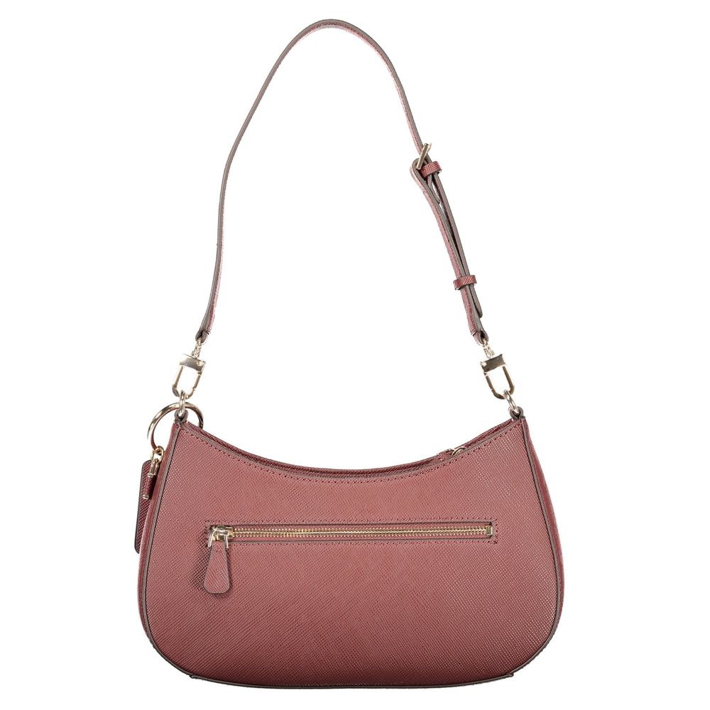 Brown Polyurethane Women's Bag