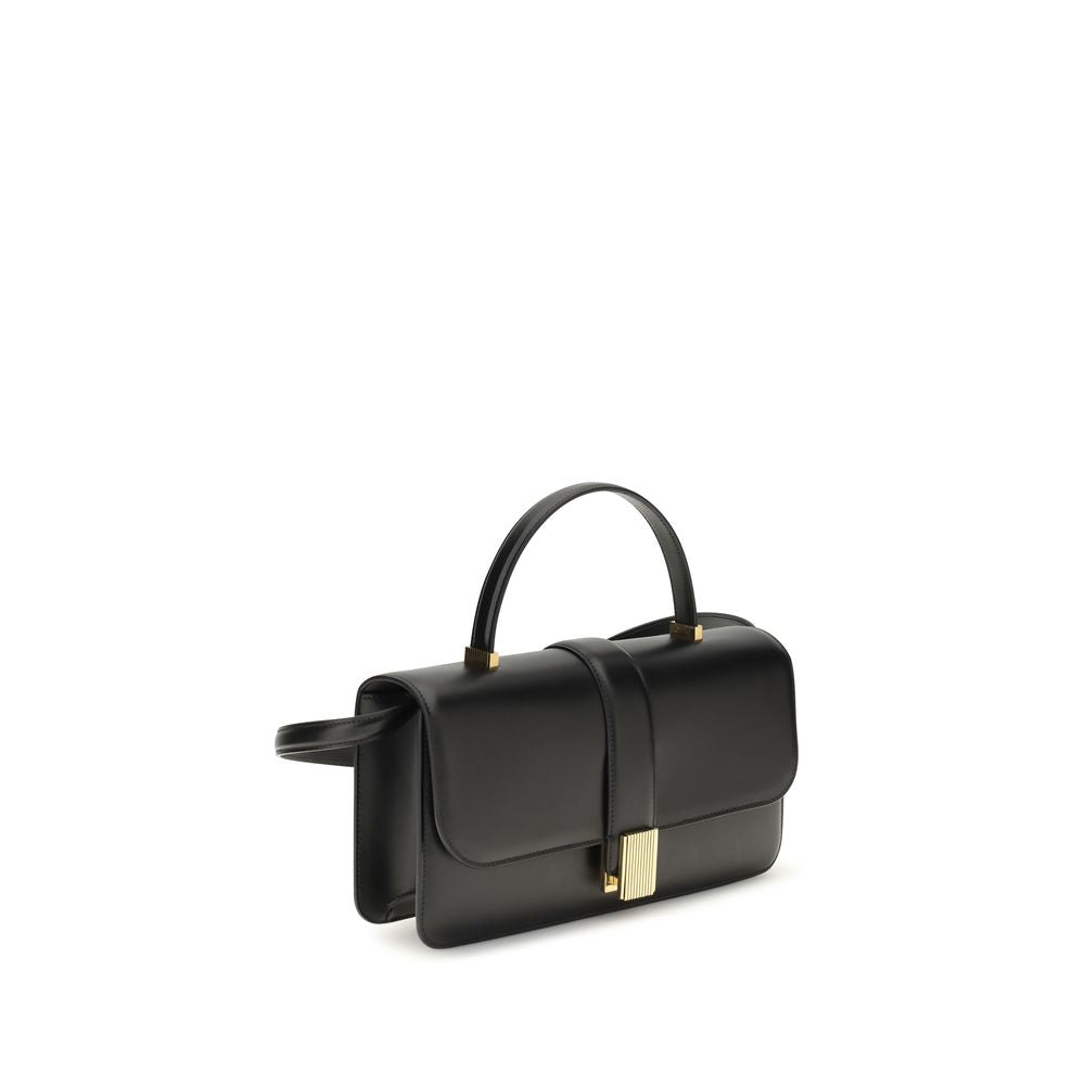 Black Calf Leather Bos Taurus Handbag