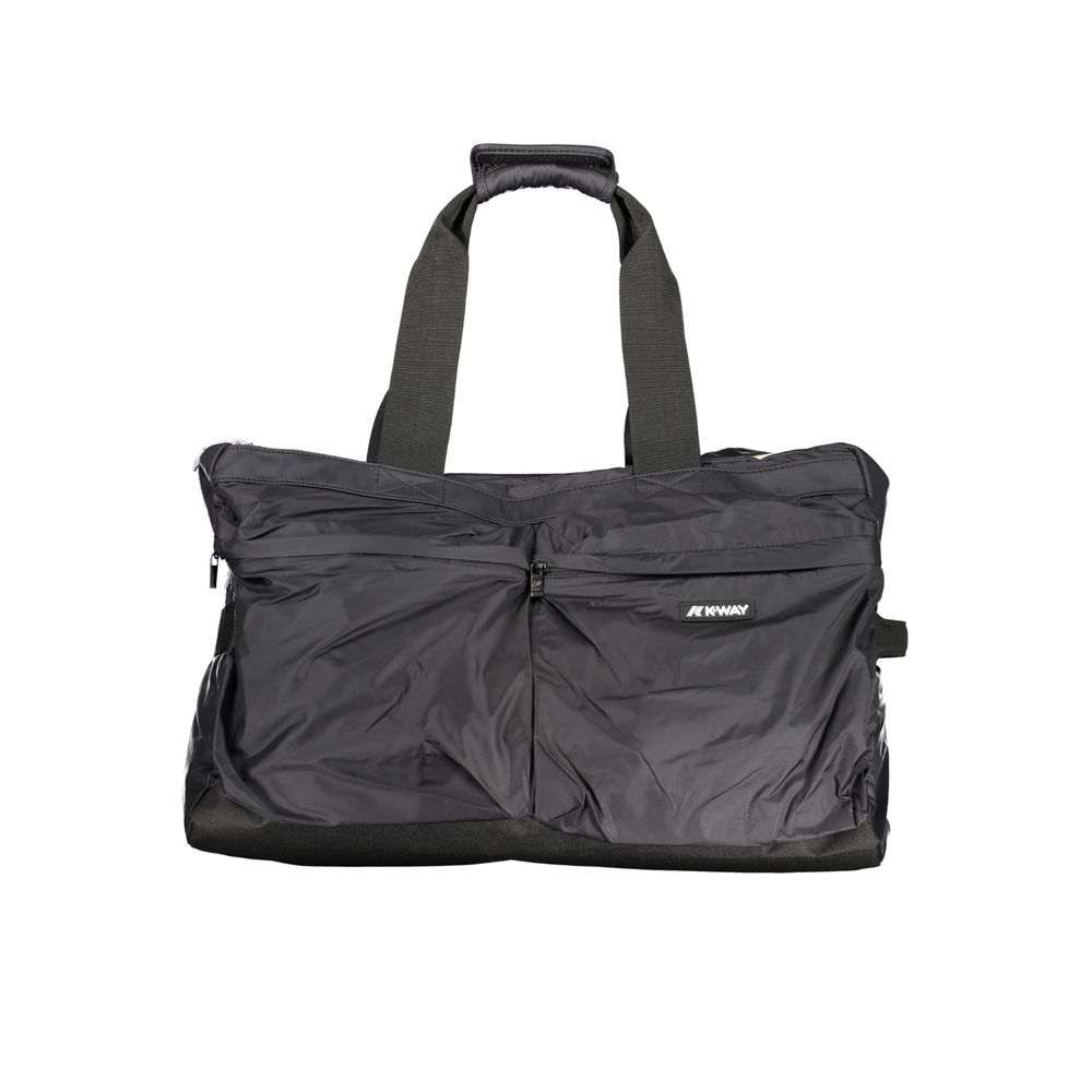 Black Polyester Men Travel Bag