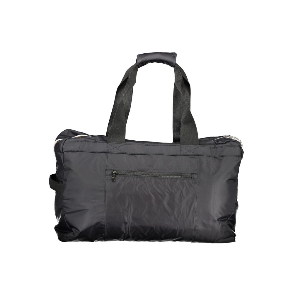 Black Polyester Men Travel Bag