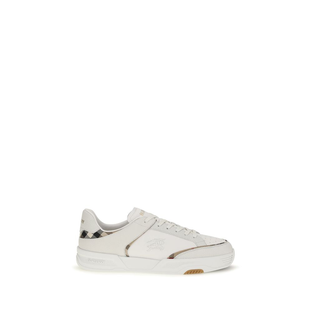 White Calf Leather Bos Taurus Low Top Sneakers