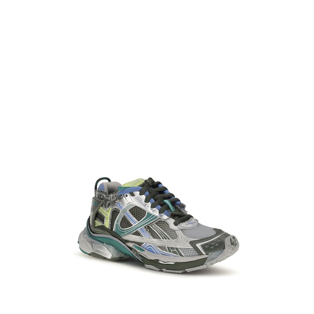 Multicolor Polyester Athletic Sneakers
