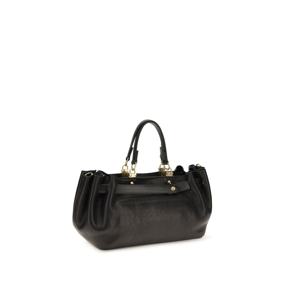 Black Calf Leather Bos Taurus Shoulder Bag