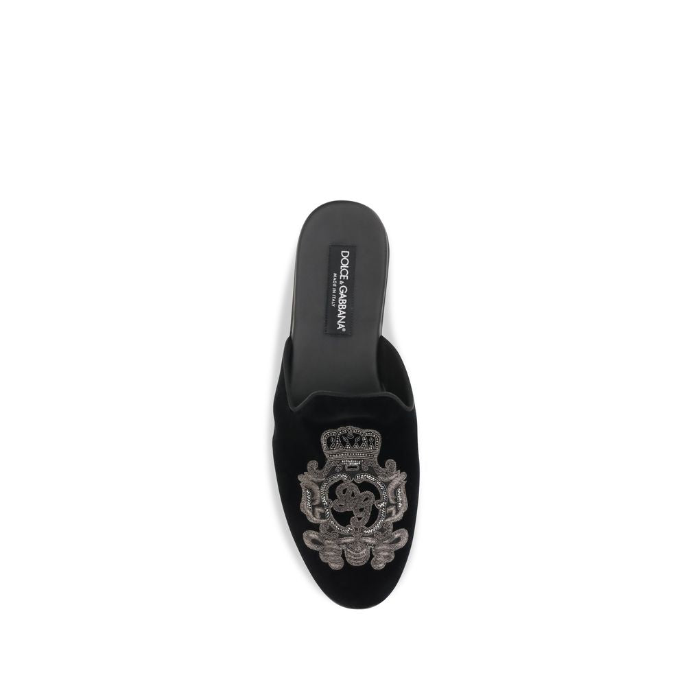 Black Velvet Flats