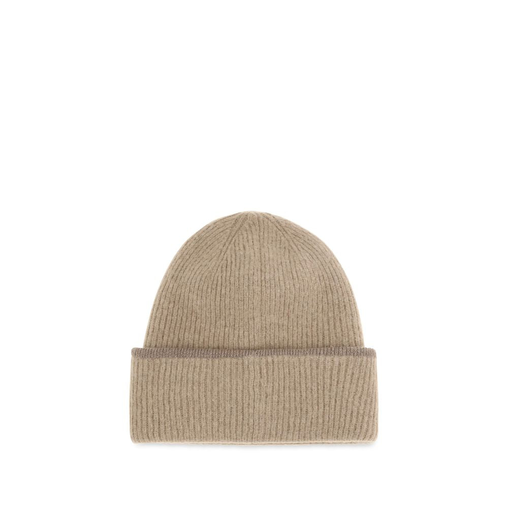 Beige Alpaca Vicugna Pacos Beanie