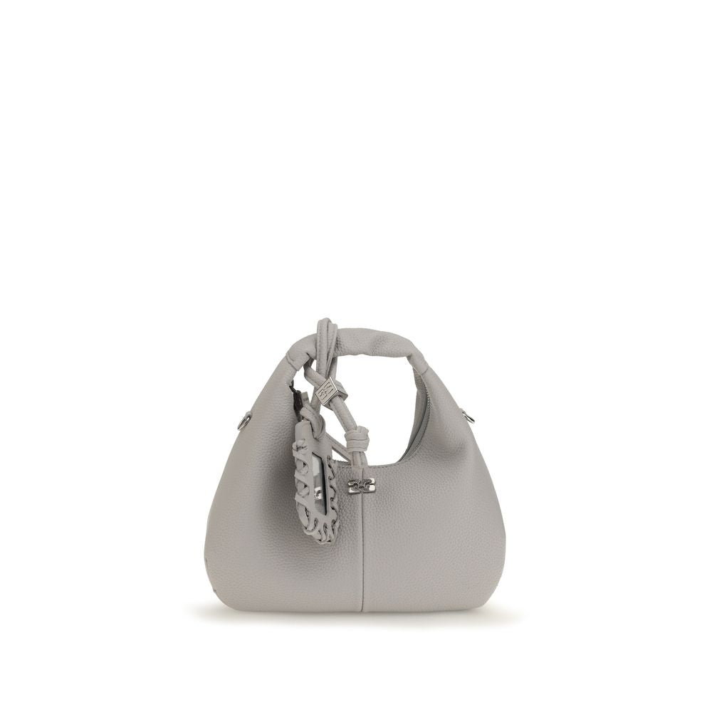 Gray Polyester Shoulder Bag
