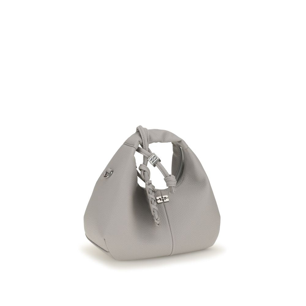 Gray Polyester Shoulder Bag