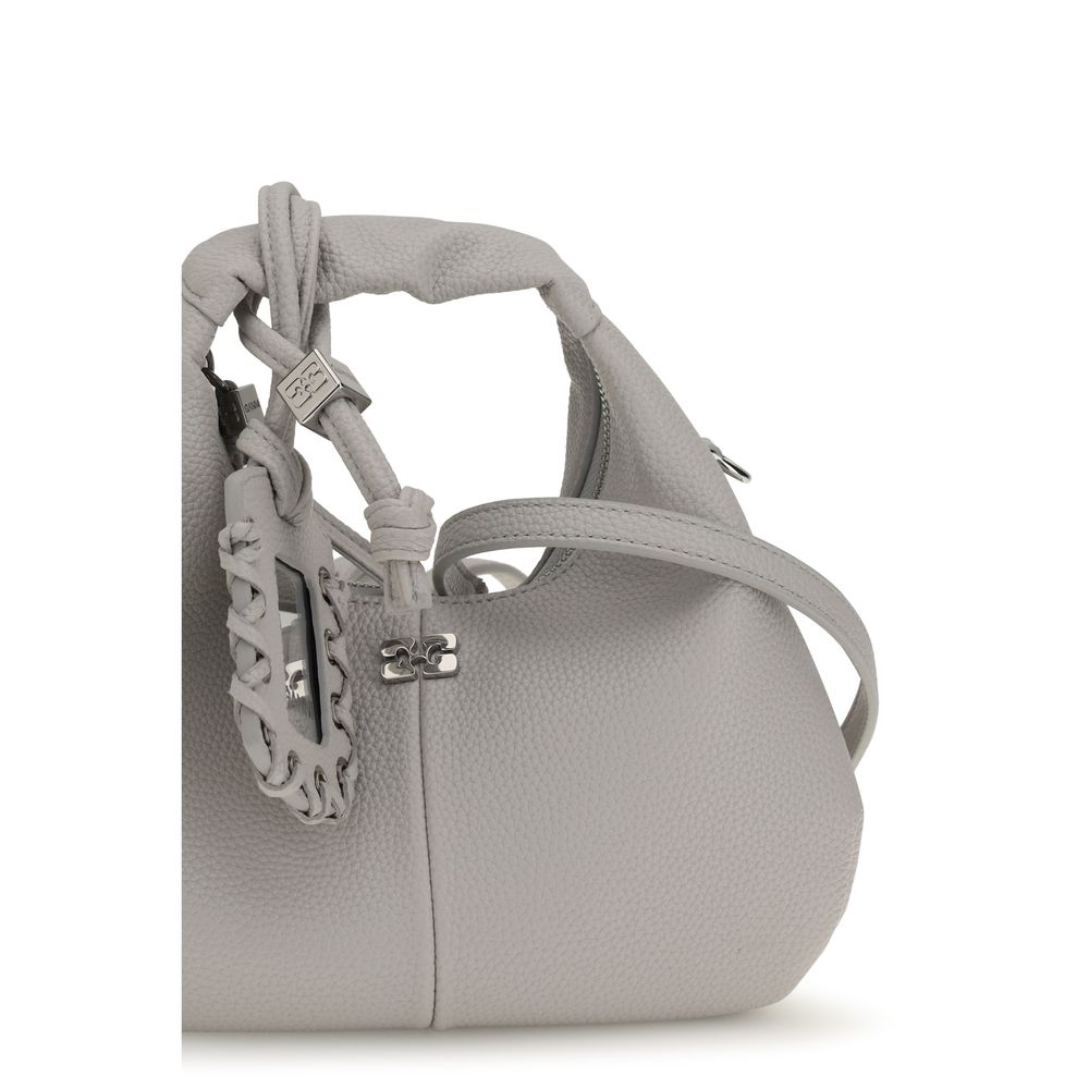 Gray Polyester Shoulder Bag