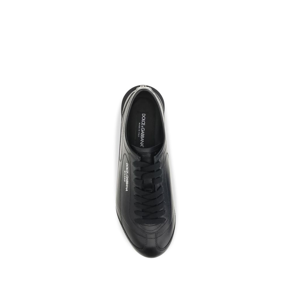 Black Calf Leather Bos Taurus Low Top Sneakers