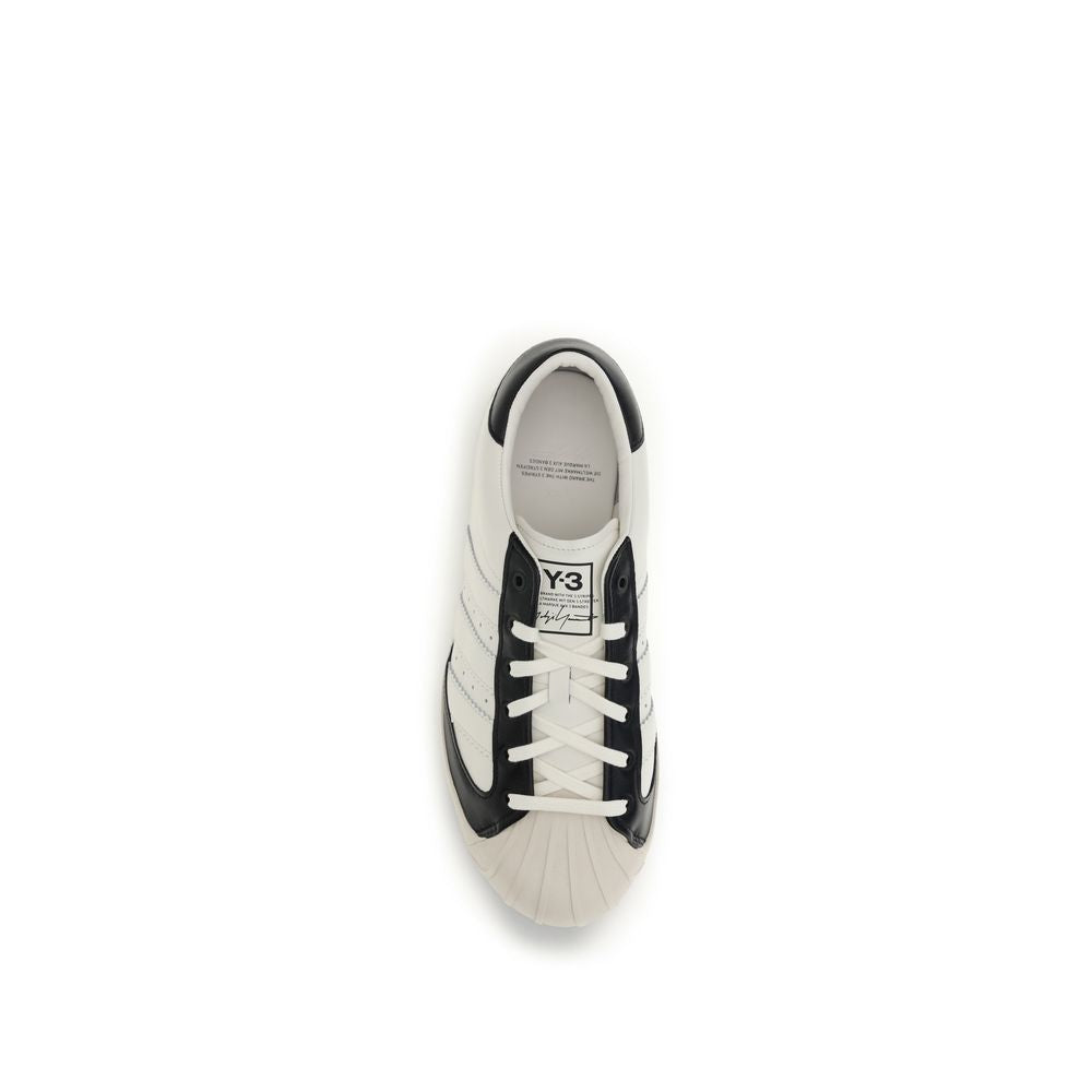 White Calf Leather Bos Taurus Low Top Sneakers