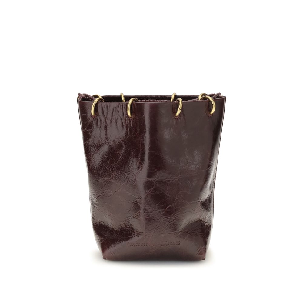 Brown Calf Leather Bos Taurus Backet Bag