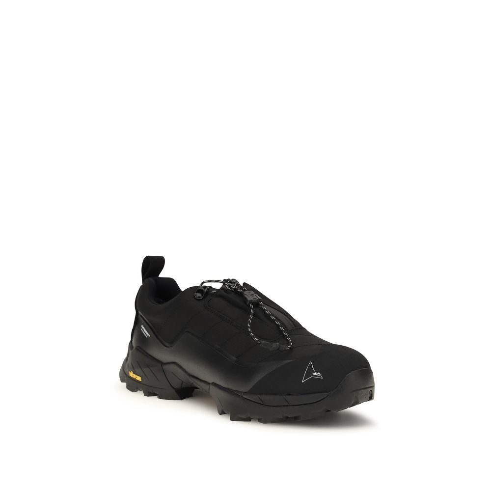 Black Polyamide Athletic Sneakers