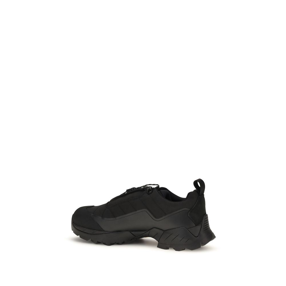 Black Polyamide Athletic Sneakers