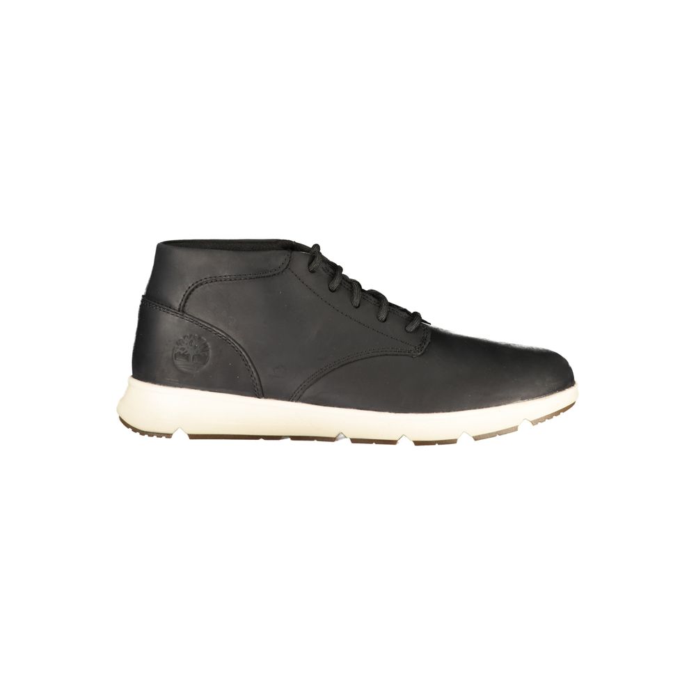 Black Polyurethane Men's Sneaker