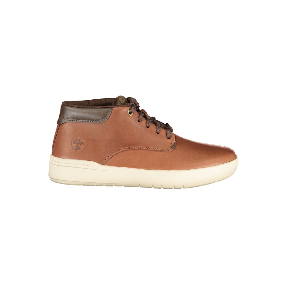 Brown Polyurethane Men's Sneaker