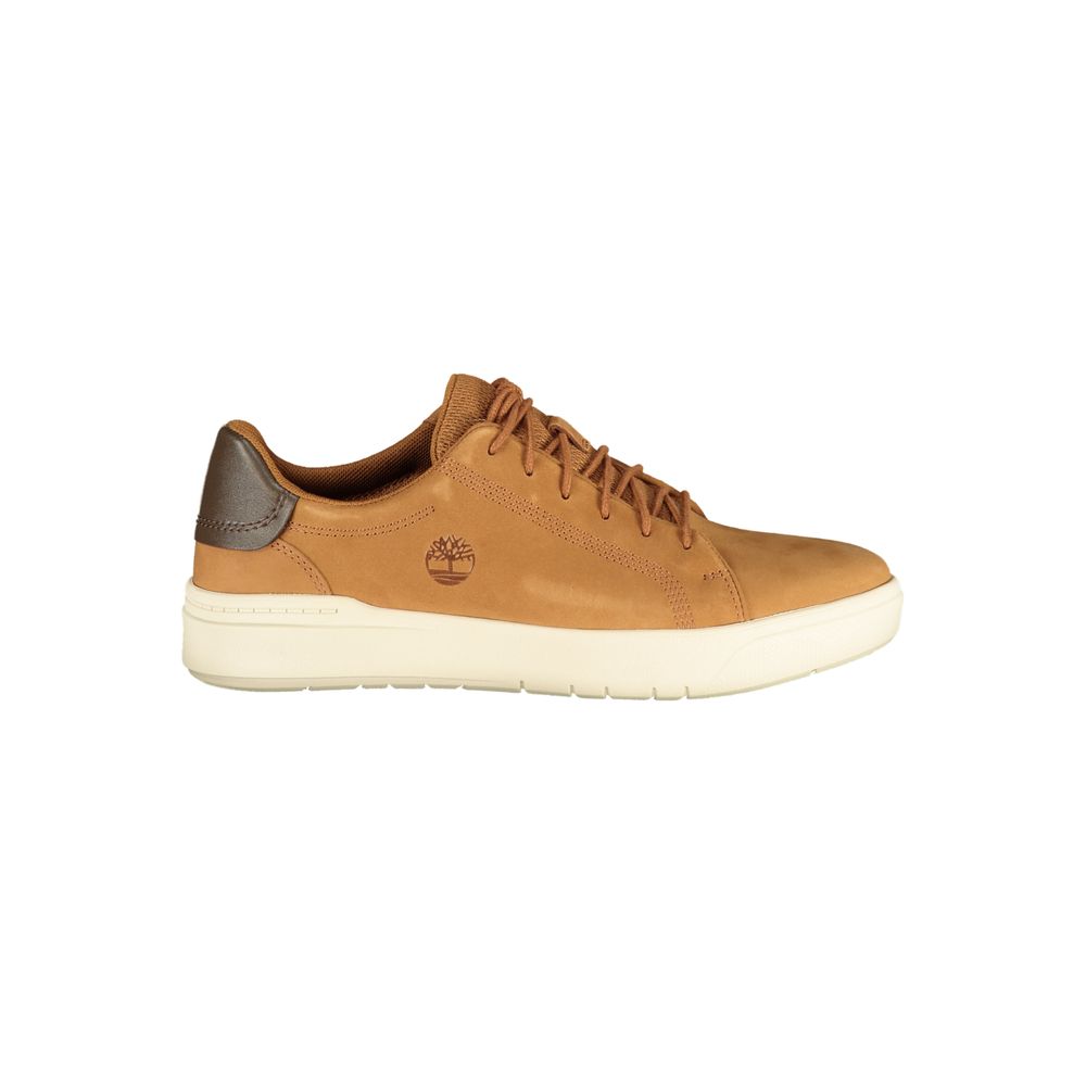 Brown Polyurethane Men's Sneaker